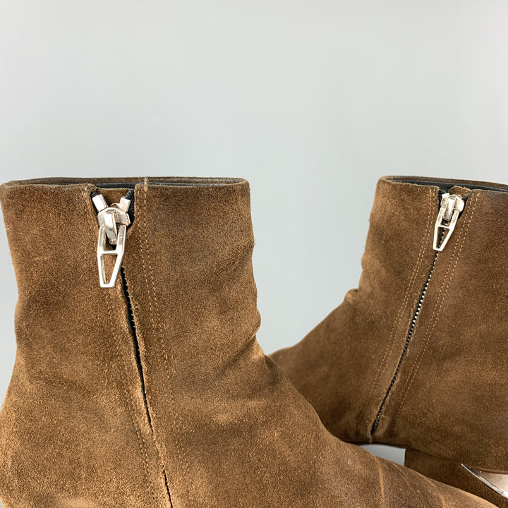 ALEXANDER WANG Size 6 Brown Suede Cutout Heel KELLY Boots