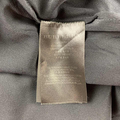 BURBERRY PRORSUM Size 6 Black Knitted Cotton / Nylon Pencil Skirt