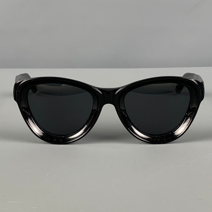GIVENCHY Black Acetate Cat Eye Sunglasses