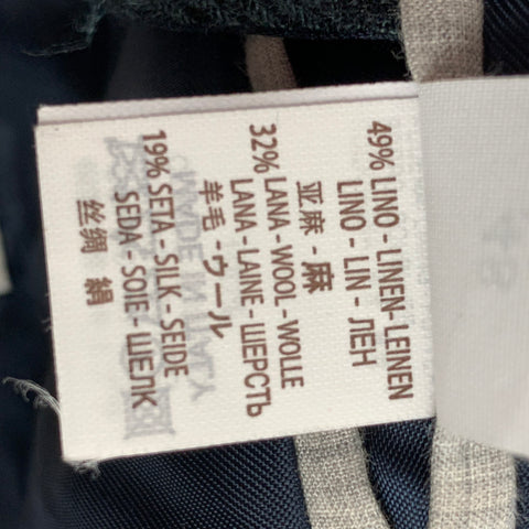 BRUNELLO CUCINELLI Size 38 Military Green Tartan Wool Blend Sport Coat