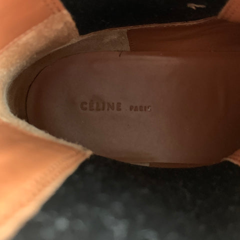 CELINE Size 7.5 Leather Boots