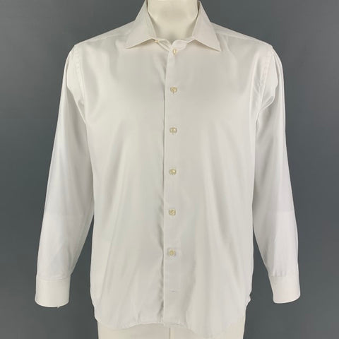ETON Taille XXL Chemise à manches longues boutonnée en coton blanc