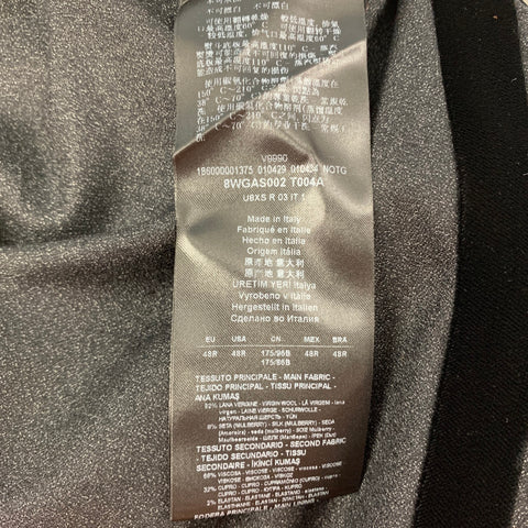 GIORGIO ARMANI Size 32 Charcoal Black Wool Silk Tuxedo Dress Pants