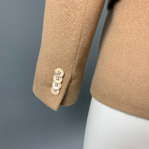 BROOKS BROTHERS Taille 0 Veste à simple boutonnage en poils de chameau