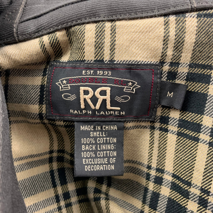 RRL by RALPH LAUREN Size M Olive Cotton Belted Coat