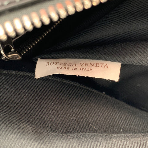 BOTTEGA VENETA Black Intrecciato Leather Shoulder Bag