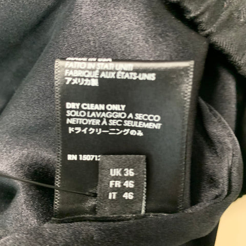 AMIRI Talla S Pantalones casuales con borde crudo de seda a cuadros azul y negro