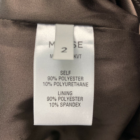 MONSE Taille 2 Robe en mélange de polyester marron