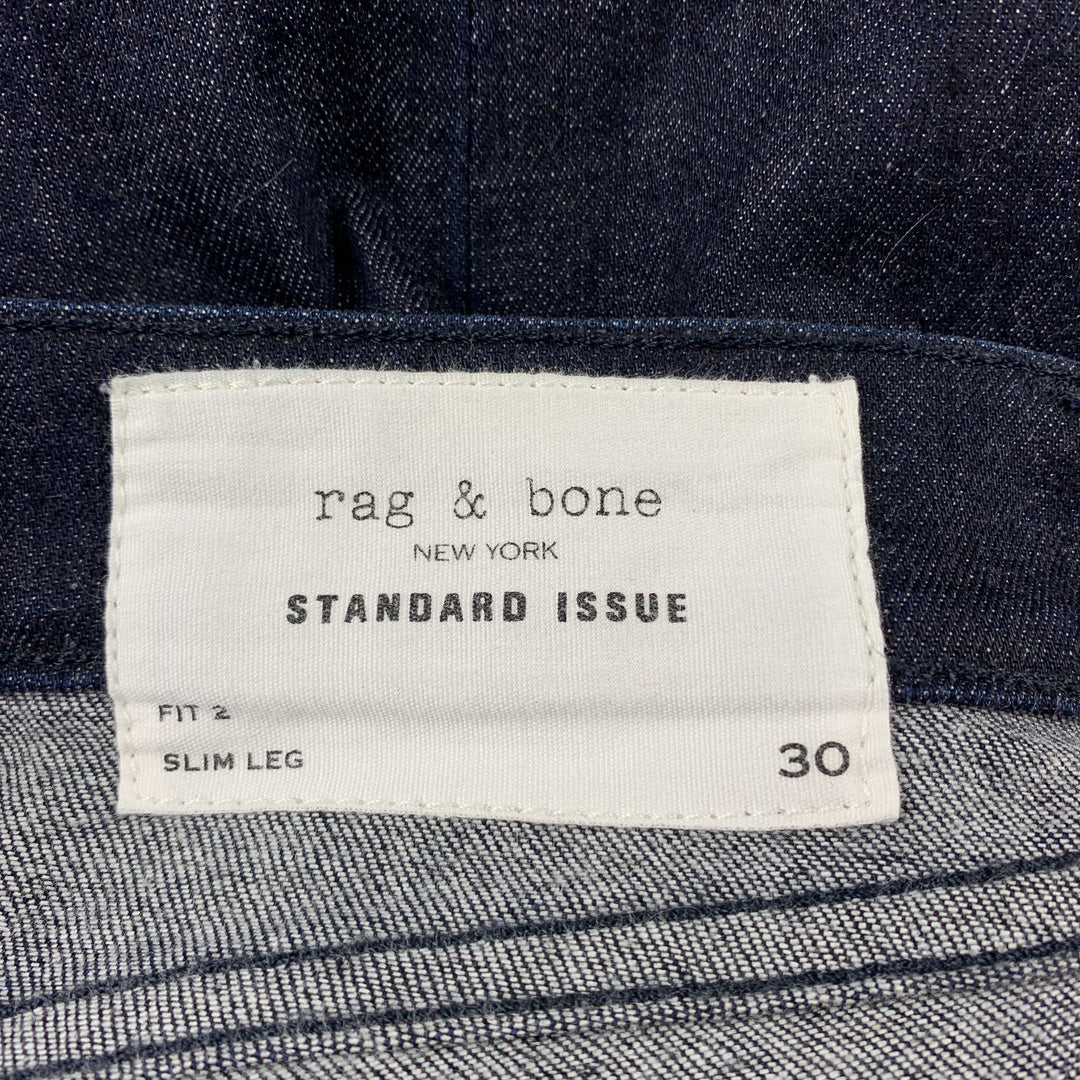 RAG & BONE Size 30 Indigo Denim Button Fly Jeans