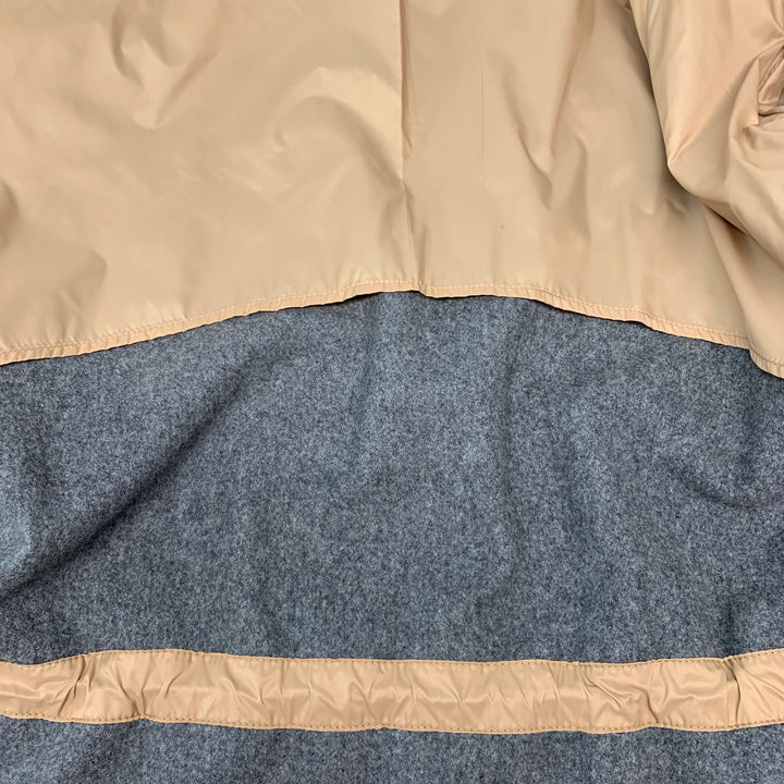 BRUNELLO CUCINELLI Size 46 Grey Cashmere Zip Snaps Jacket