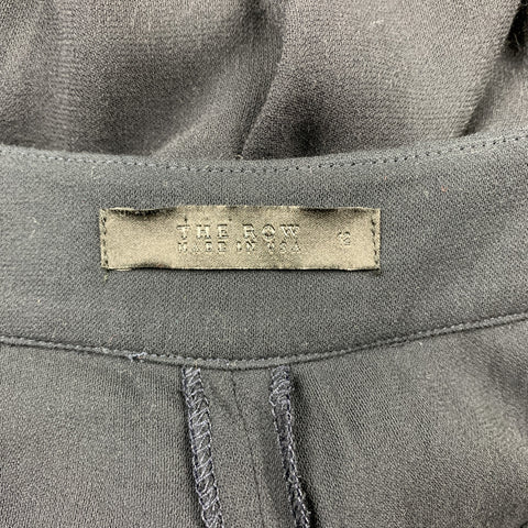 THE ROW Size 12 Navy Viscose Large Pocket Wide Leg Casual Pants