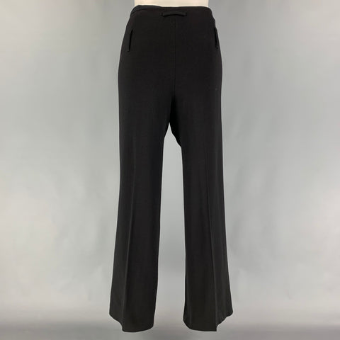 JEAN PAUL GAULTIER Size 8 Black Wool Polyamide Dress Pants
