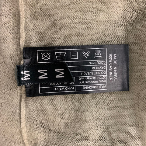 JEAN COLONNA Size M Green Cashmere Solid Long Sleeve T-Shirt