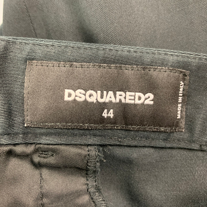 DSQUARED2 Size 8 Black Cropped Casual Pants