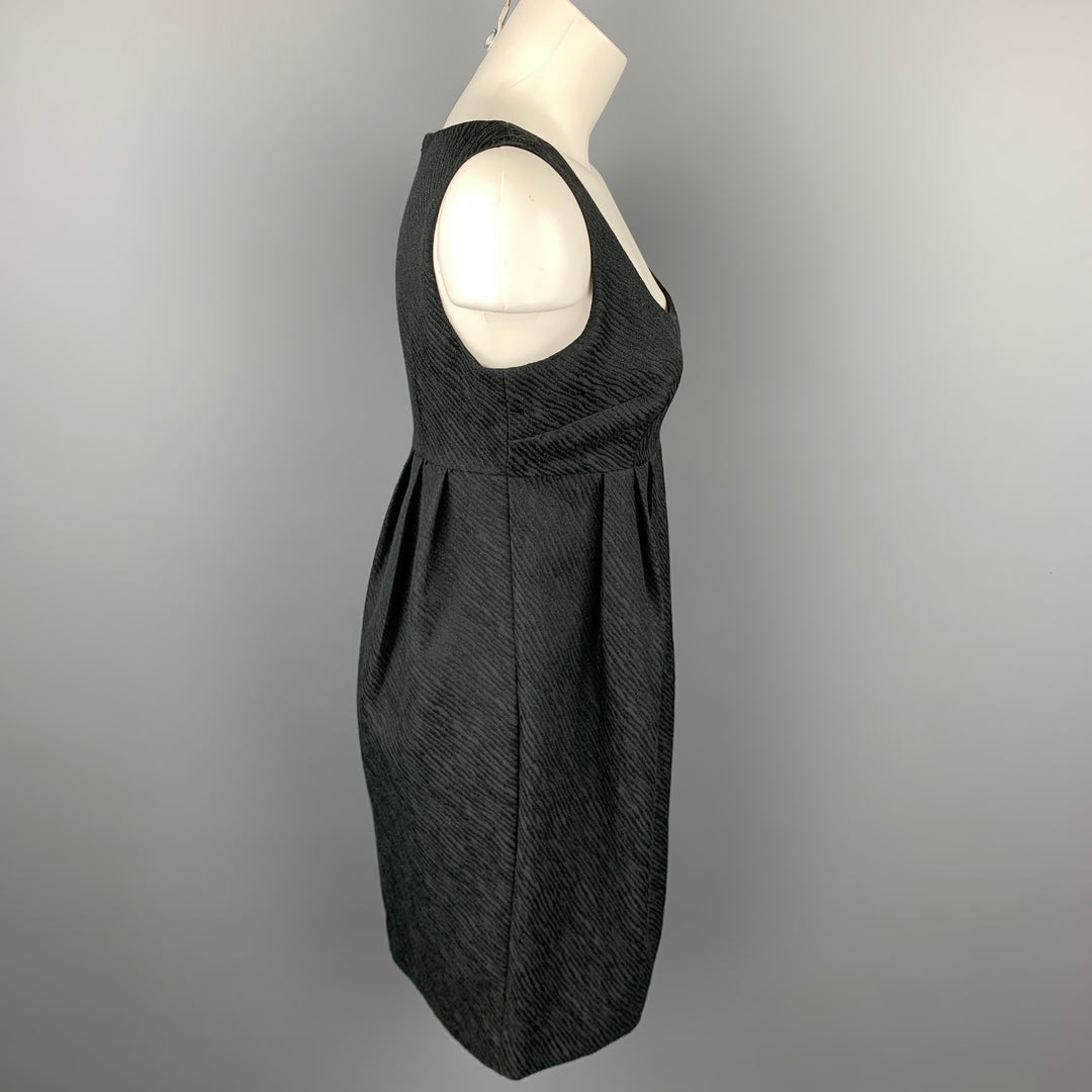 MICHAEL KORS Size 4 Black Woven Polyester Blend Empire Waist Dress