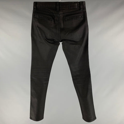 JOHN VARVATOS * U.S.A. Size 30 Black Cotton Blend Jeans