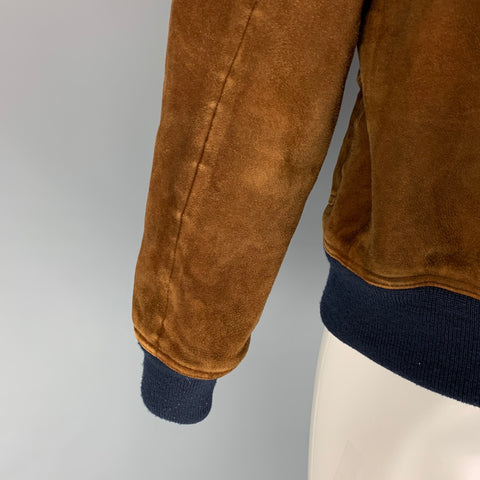POLO by RALPH LAUREN Size L Brown Navy Suede Jacket
