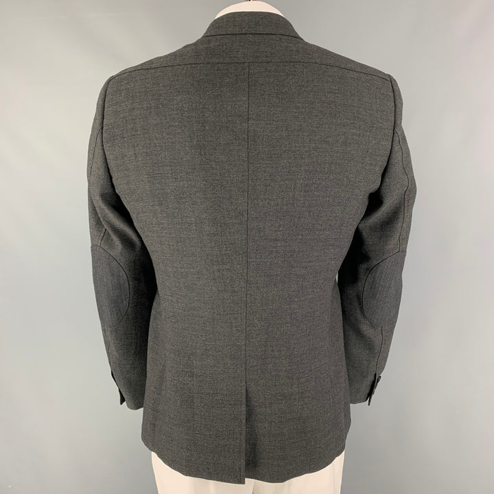 BURBERRY PRORSUM Size 44 Grey Virgin Wool Notch Lapel Sport Coat