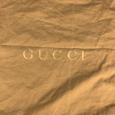 GUCCI Black & Silver Leather Shoulder Bag