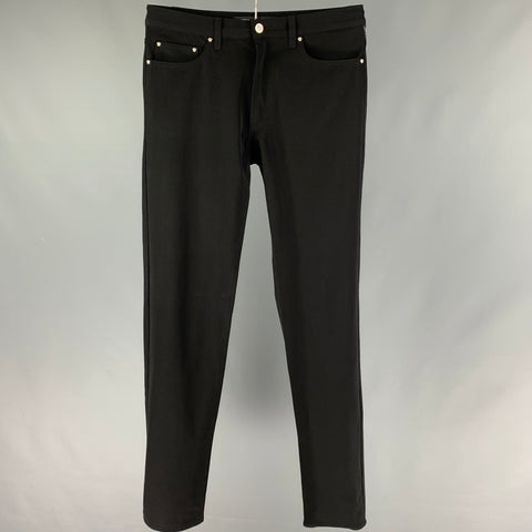VERSACE JEANS COUTURE Size 34 Black Nylon Casual Pants