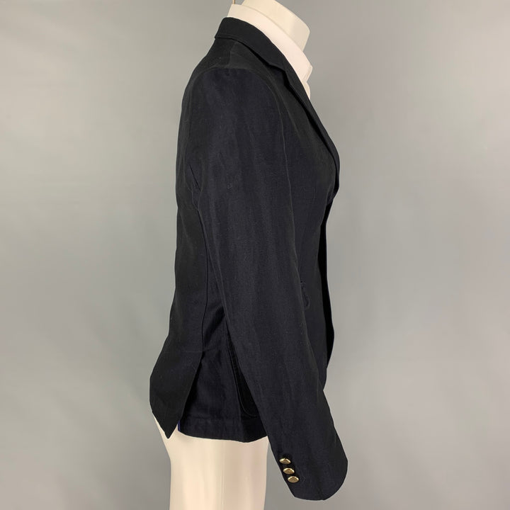 BAND OF OUTSIDERS Size 38 Navy Linen Cotton Sport Coat