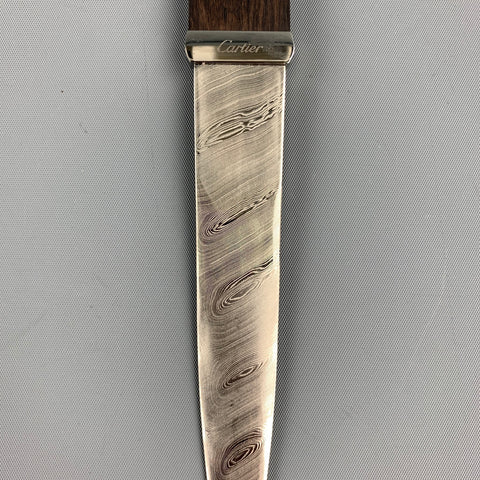 CARTIER Limited Edition Damas Steel Grenaille Wood & Coral Letter Opener