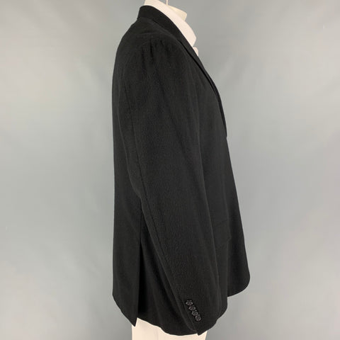 POLO by RALPH LAUREN Size 46 Black Cashmere Notch Lapel Sport Coat