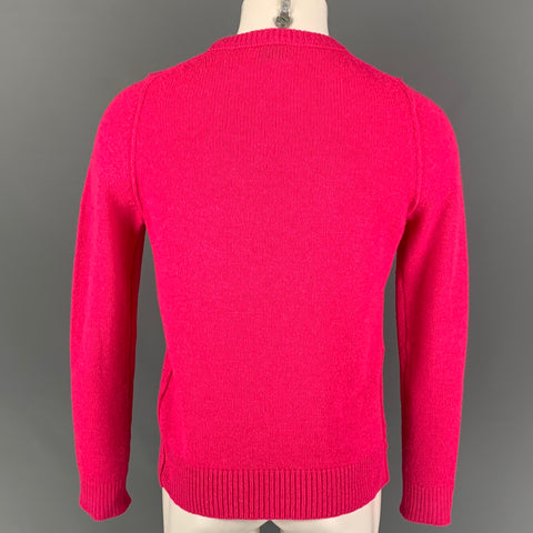 ACNE STUDIOS Size M Pink Solid Wool Kai Reverse Sweater
