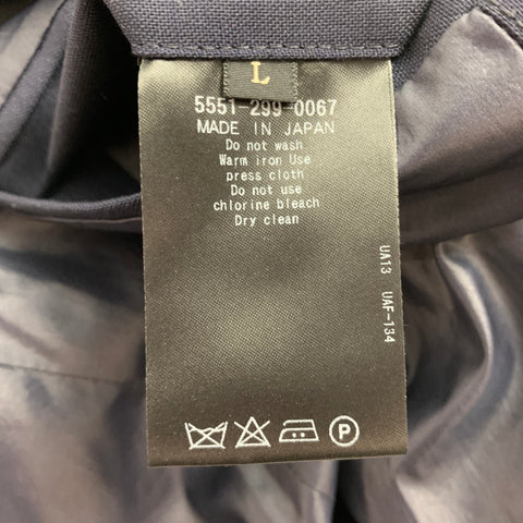 NVY par NICK WOOSTER Taille L Navy Mixed Patterns Single Breasted Sport Coat