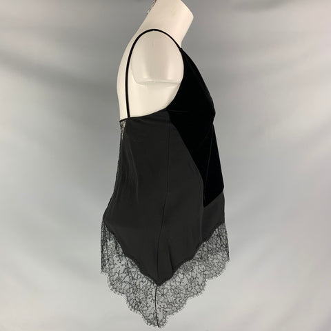 GIVENCHY Talla S Top Vestido Tejidos Mixtos Viscosa Negro