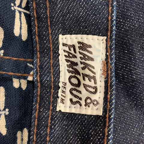 NAKED AND FAMOUS Size 33 Indigo Selvedge Denim Slim Jeans