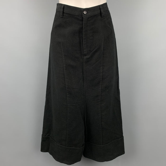 COMME des GARCONS TRICOT Size M Black Cotton Drop-Crotch Casual Pants