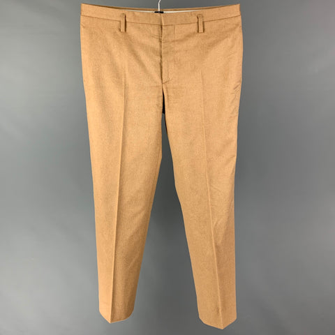 MARC JACOBS Size 34 Tan Camel Hair Zip Fly Dress Pants