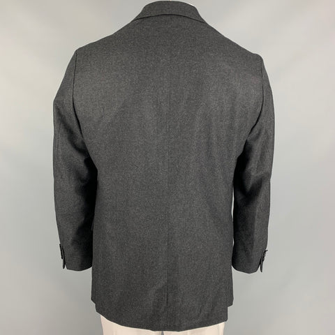 GITMAN BROS for UNIONMADE Size 44 Charcoal Wool Notch Lapel Sport Coat