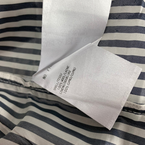 THOM BROWNE Size 2 Grey & White Wool Shorts
