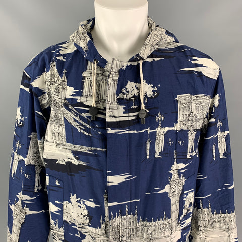 BURBERRY PRORSUM Fall 2014 Size 40 Navy London Landmark Jacket