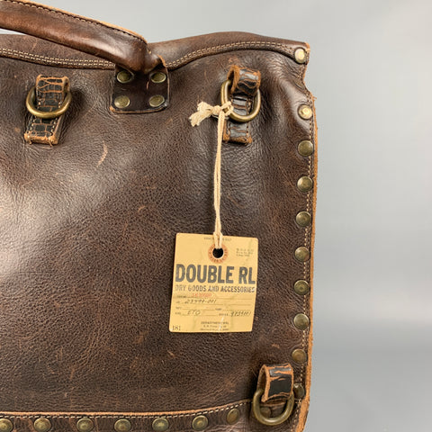 RRL by RALPH LAUREN Limited Edition Brown Studded Leather Bag