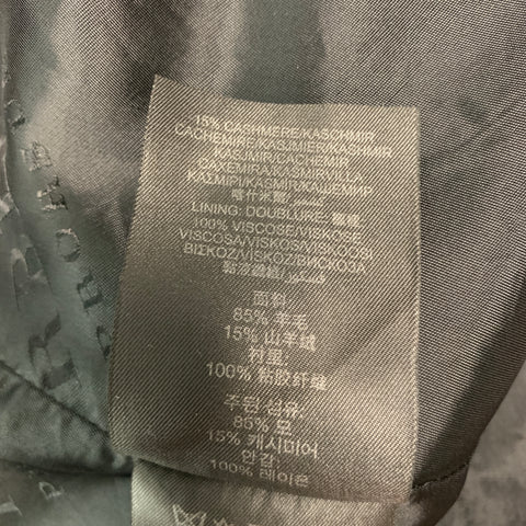 BURBERRY PRORSUM FW14 Size 46 Burgundy Grey Floral Wool Coat