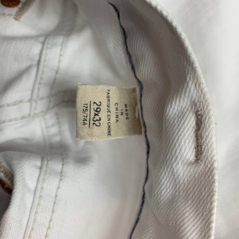 RRL by RALPH LAUREN Size 29 Off White Selvedge Denim Jeans