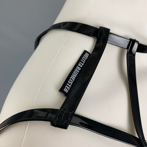 MELITTA BAUMEISTER Size L Black Faux patent leather Harness