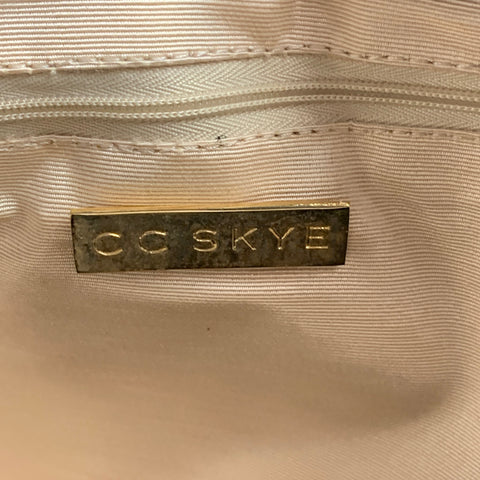 CC SKYE Black & Gold Leather Tote Handbag