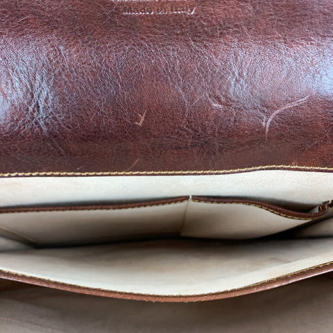 Sac messager en cuir cognac MANUFACTUS