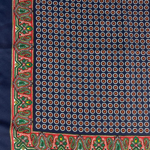POLO by RALPH LAUREN Navy Red Print Pocket Square