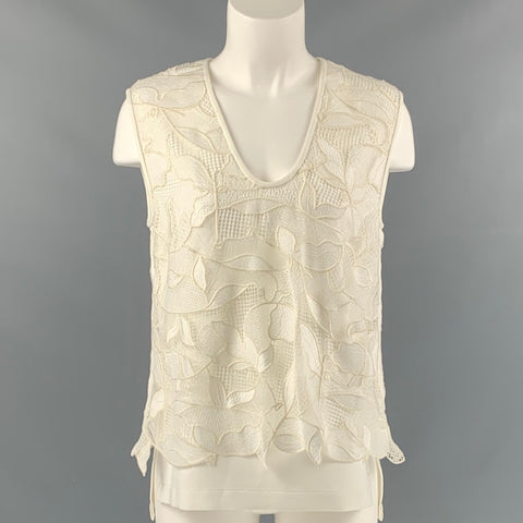 JASON WU  Size 4 White Polyester Blouse