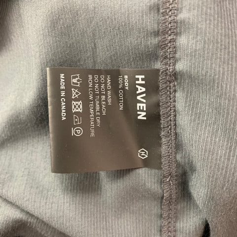 HAVEN Size L Grey Corduroy Cotton Zip Up Sanson Guide Jacket