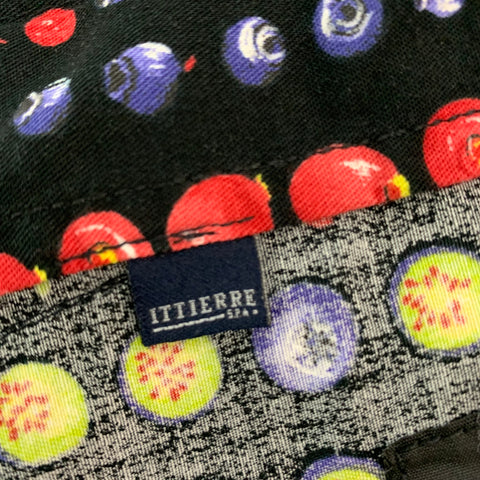VERSACE JEANS COUTURE Size L Black Red Dots Cotton Vest