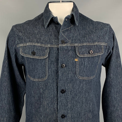 45rpm Size XXL Indigo Contrast Stitch Cotton Trucker Jacket