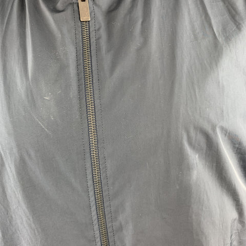 JIL SANDER Size 40 Navy Windbreaker Zip Up Tab Collar Jacket