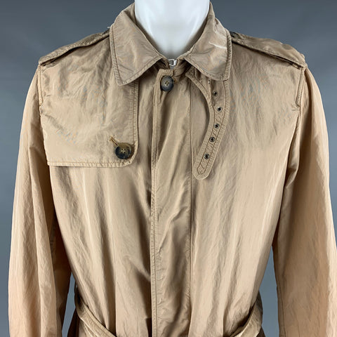 BURBERRY LONDON Taille M Trench-coat ceinturé en nylon beige