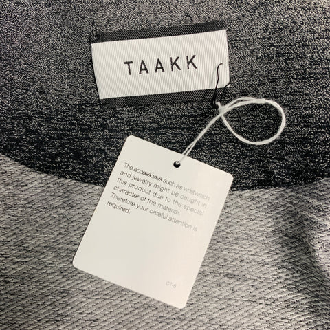 TAAKK Size M Grey Black Ombre Cotton Polyester Jacket